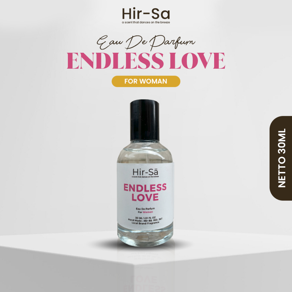Hir-Sa ENDLESS LOVE - Parfum Wanita Tahan Lama Aroma Lembut, Manis| Parfume Perfume Farfum Minyak Wa