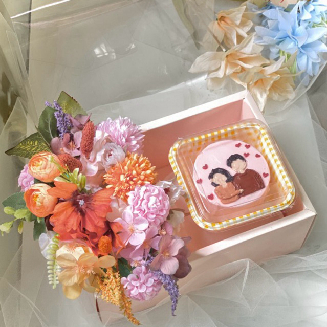 Transparant Flower Box Bouquet Buket Bunga Mika Handy Box Transparan Seserahan