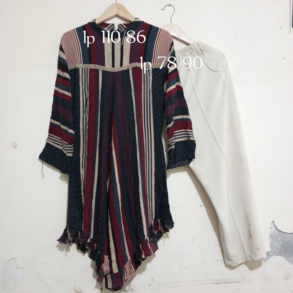 Setelan Celana Tunik Panjang Wanita