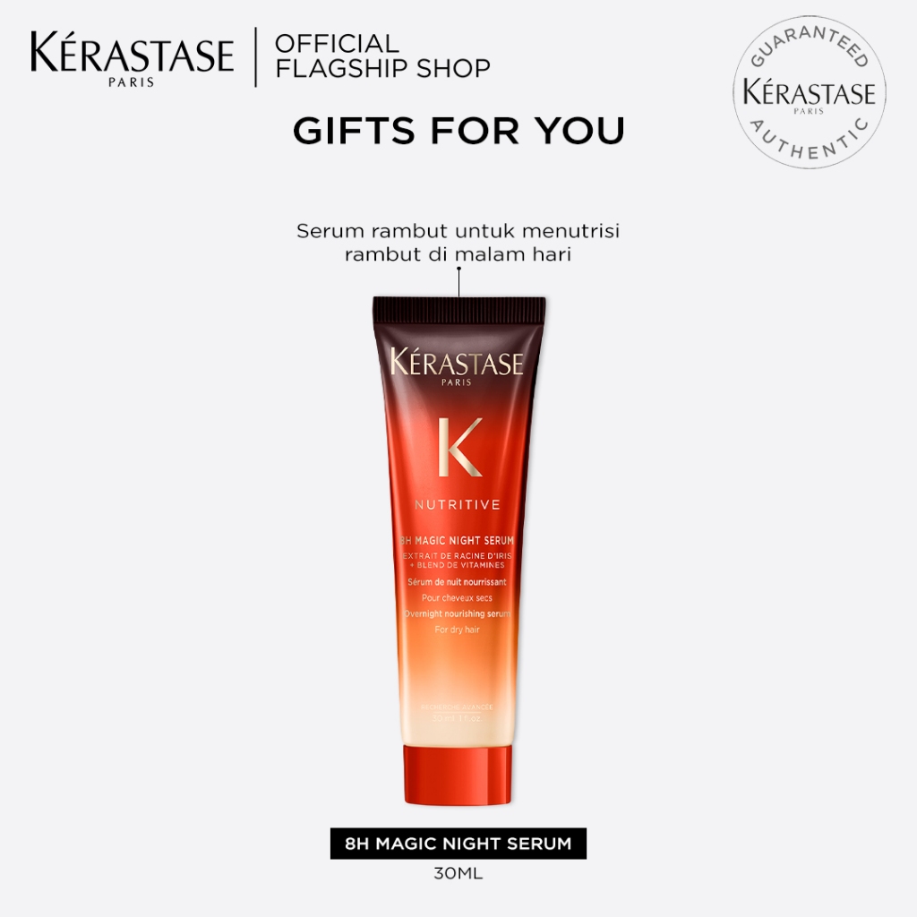 Kerastase Special Edition Gift Box -  Serum Rambut Rontok dan Patah &amp; Anti Frizz Hair Serum - Serum Genesis 90ml &amp; Elixir Ultime Original 100ml