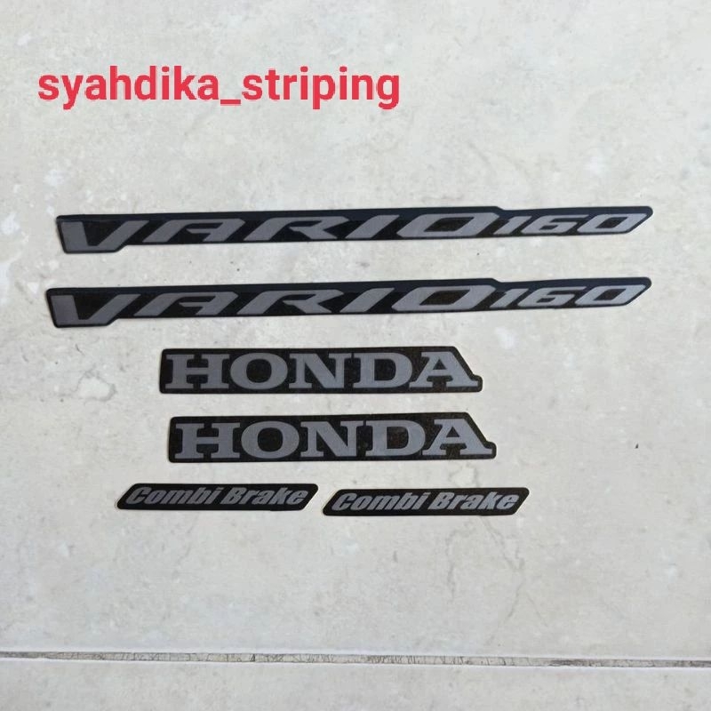 STIKER STRIPING LIS BODY HONDA VARIO 160 2023 2024 HITAM DOFF