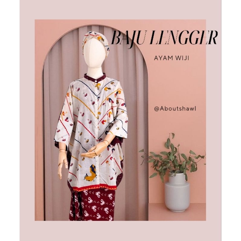 Baju Lengger Ayam Creme Wiji maroon Sejauh Mata Memandang