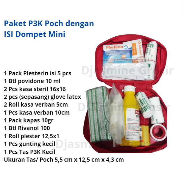 Paket P3K Mobile Kit/ Paket P3K Kecil dengan ISI P3K/ P3K Mobil