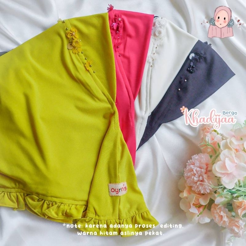 Bergo Khadeeja By Oyrins Collection || Jilbab Anak Daily Khadeeja || Hijab Daily anak