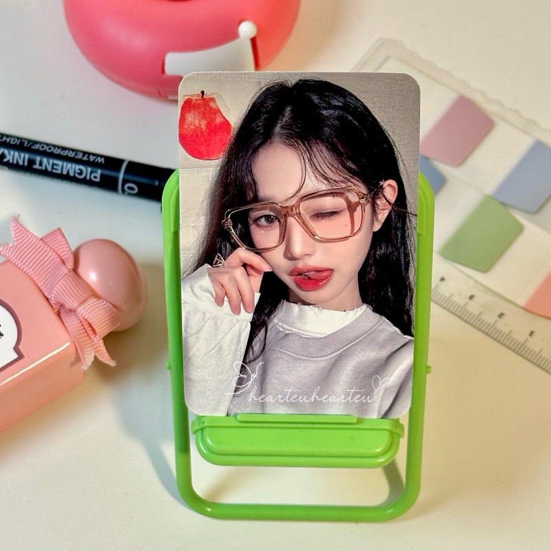 [READY STOCK INA] [OFFICIAL] IVE Photocard Jang Wonyoung FS Taiwan Nerd Wink Pout Fansign Glasses Sp