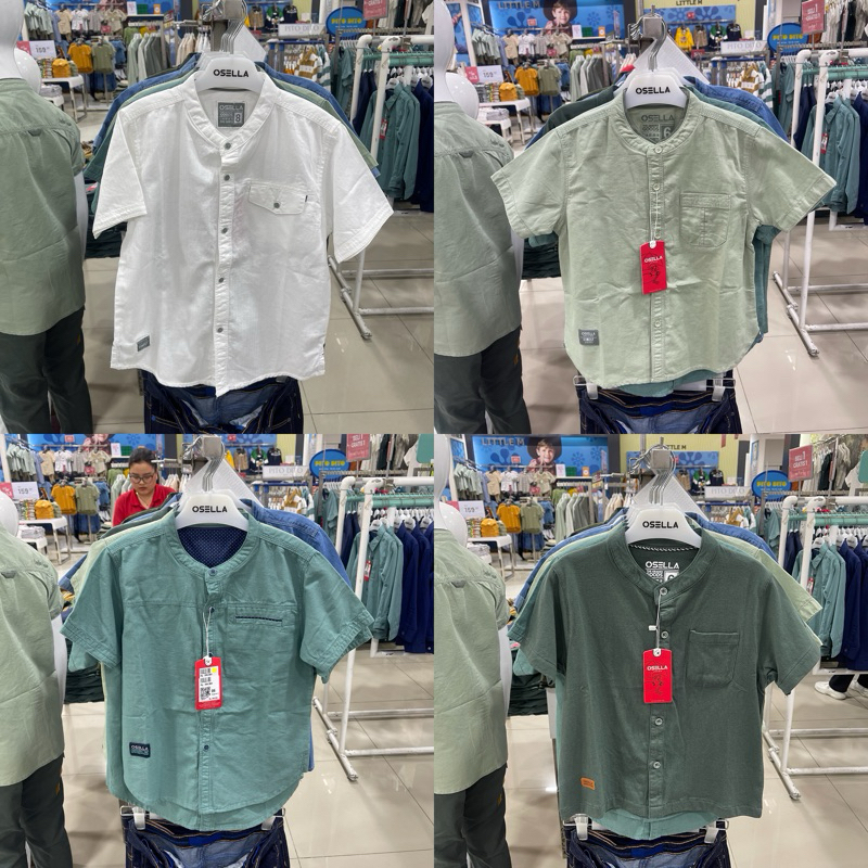 OSELLA KIDS - Kemeja Anak Laki-Laki (4-14 Tahun)