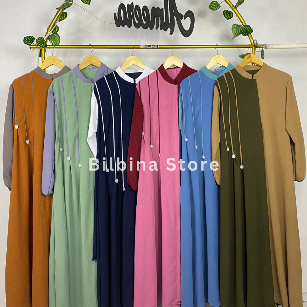 Almeera Gamis Crinkle Airflow Fatimah Series