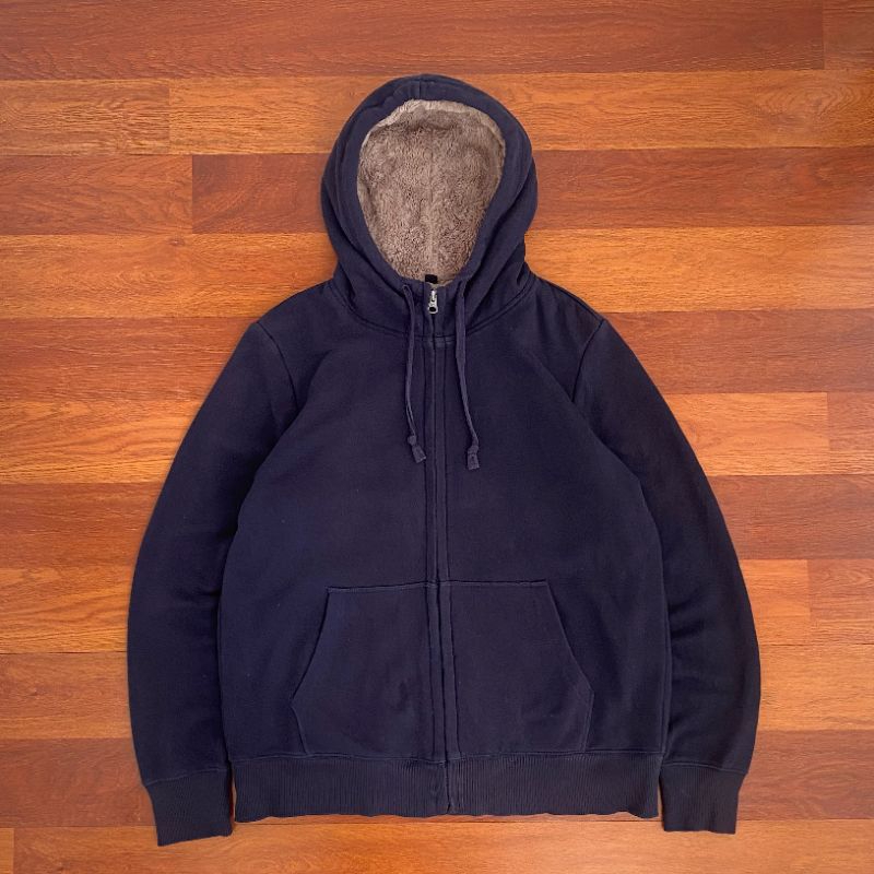 Uniqlo sherpa zip hoodie ( XL ) woman