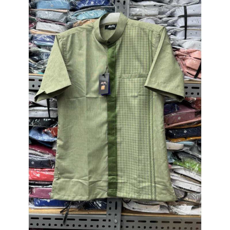 KEMKO HURLEY, kemko hurley lengan pendek, kemeja koko lengan pendek, baju koko