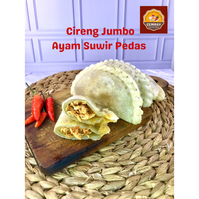 

Cireng Jumbo Isi Ayam Suwir Pedas