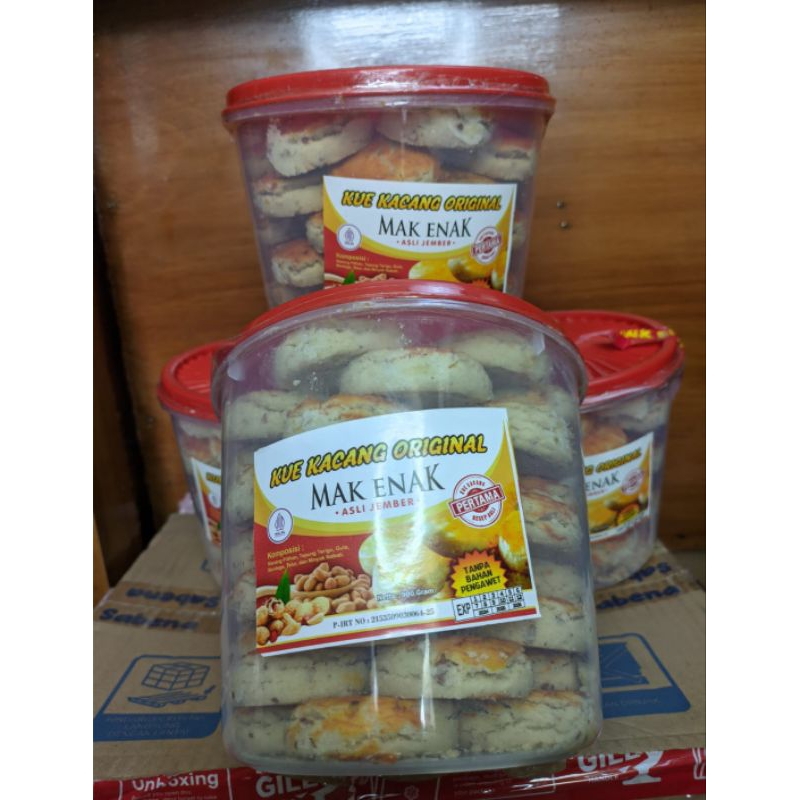 

Kue Kacang Mak Enak Jember ORIGINAL / Mak Enak / Kue Lebaran Kue Kacang / Kucang Asli Jember GOJEK Grab