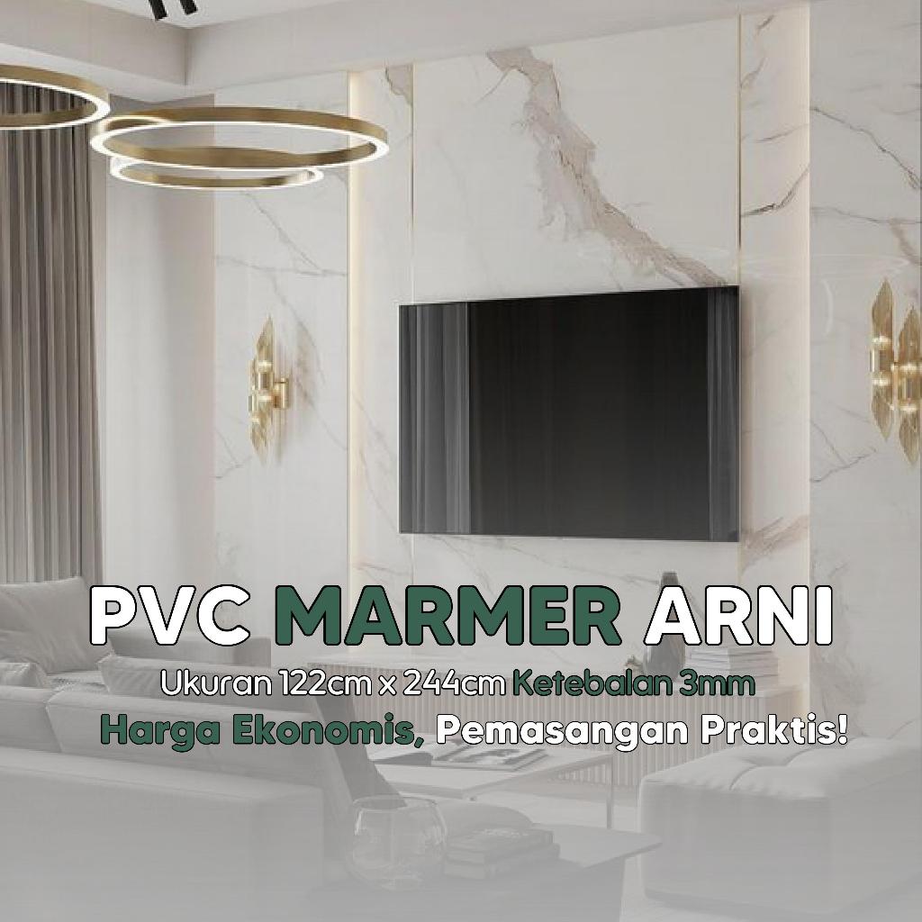 PVC Marmer Dinding tebal 3mm / Dekorasi Dinding motif Marmer TERMURAH