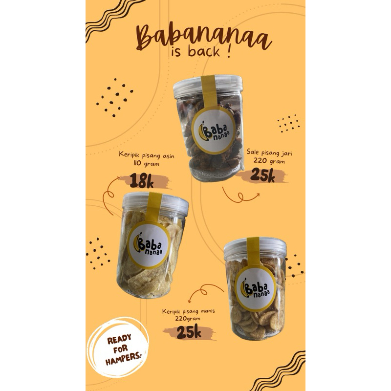 

Sale Pisang Babananaa 220 gram