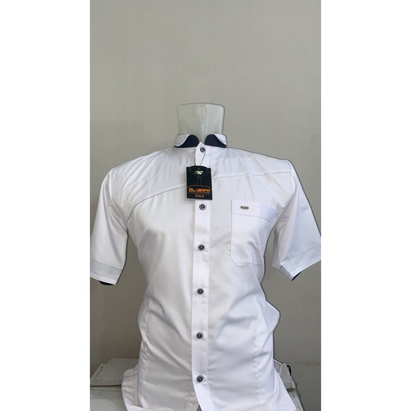 Baju Koko Pria - Al Wafa lengan pendek