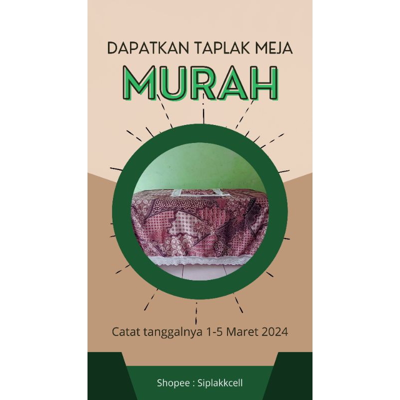 NEWW PRODUCTT Taplak Meja Batik Modern
