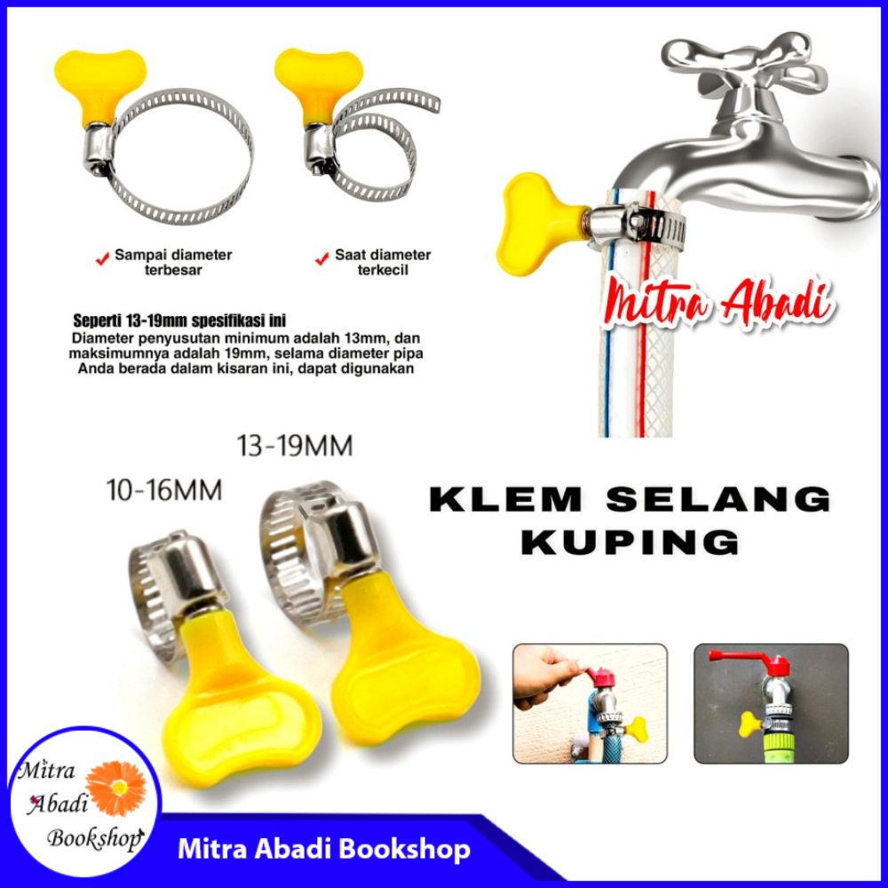 Klem Selang Kuping / Clamp Plastic Handle