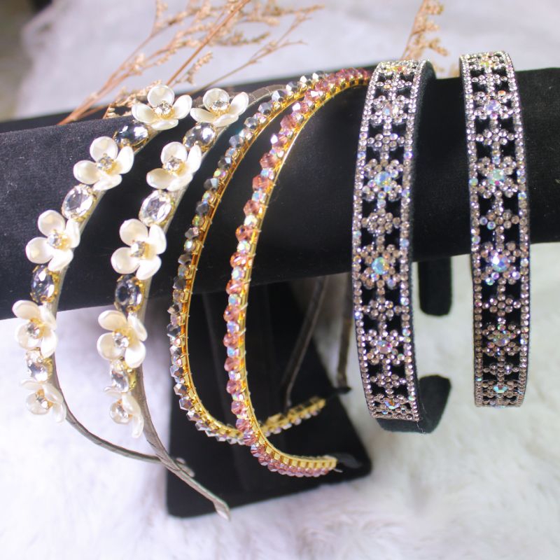 BANDO PERMATA KRISTAL / CRYSTAL / BANDO PERMATA BLINK / BANDO KOREA WANITA /  AKSESORIS RAMBUT BANDA
