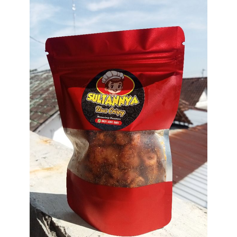 

usus crispy pedas daun jeruk