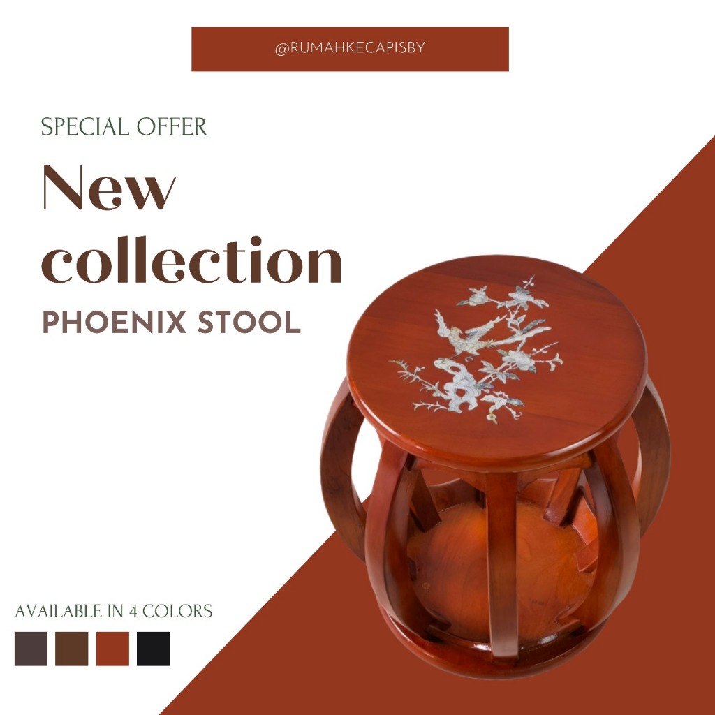 Kursi Guzheng/ Stool Guzheng/ Phoenix Stool