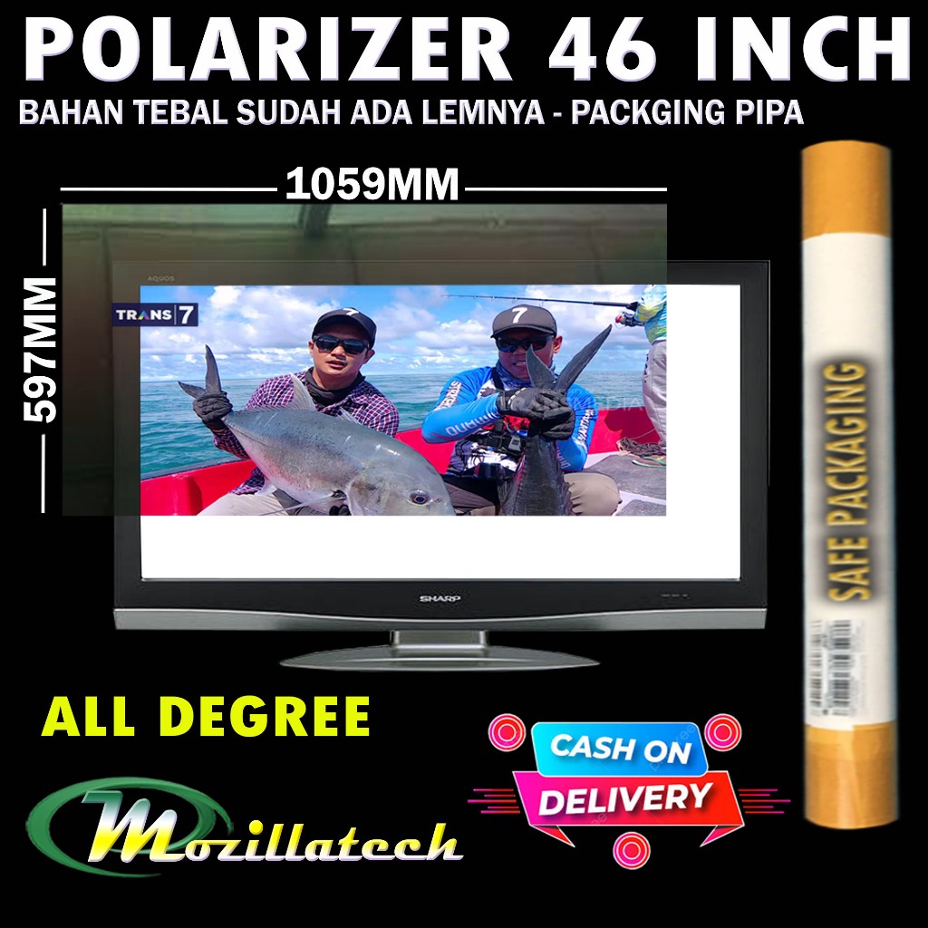 POLARIZER 46 POLARIS POLARIZER TV LCD 46 IN INCH POLARIZER LCD 46 0 DERAJAT 90 DERAJAT