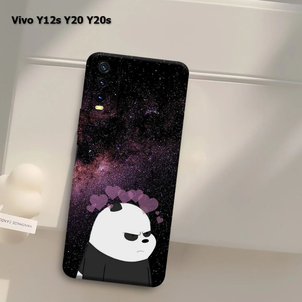 Opvistore Case Vivo Y12s Y20 Y20s Fashion Case Softcase Pelindung Belakang Macaron Protect Camera Ke