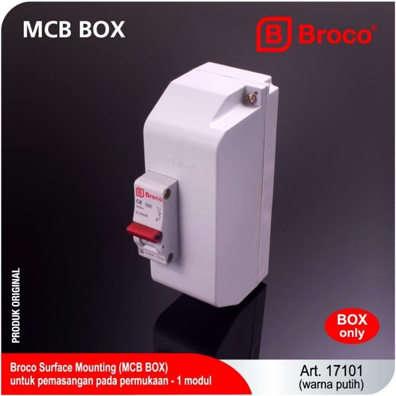 BROCO MCB BOX 1 MODUL, 2 MODUL, 4 MODUL & 8 MODUL