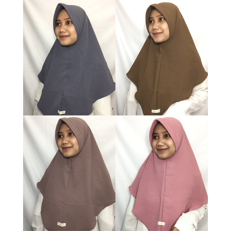 Bergo Crinkle Hijab | Hijab Instan Crinkle