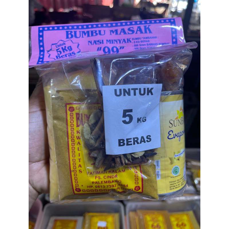 

bumbu nasi minyak untuk 5kg beras cap 99