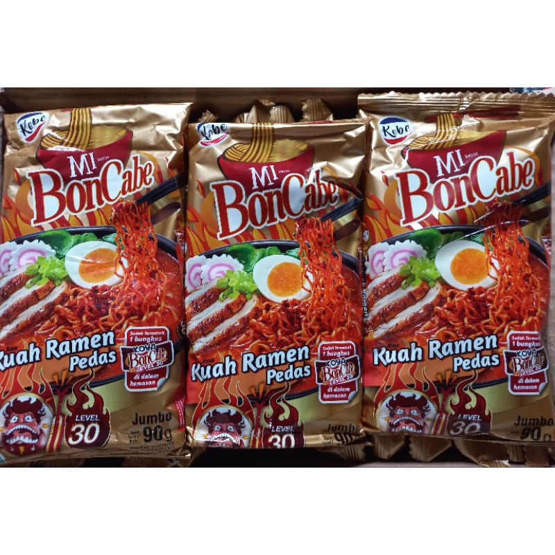 Mi BonCabe rasa kuah Ramen pedas