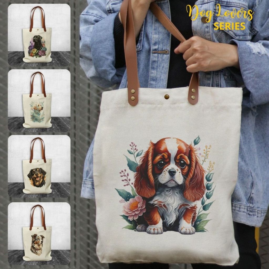 NEOBags - Tote bag Canvas Dog Lovers Series | Tote bag Canvas Souvenir Anabul | Tote bag  Anabul Wan