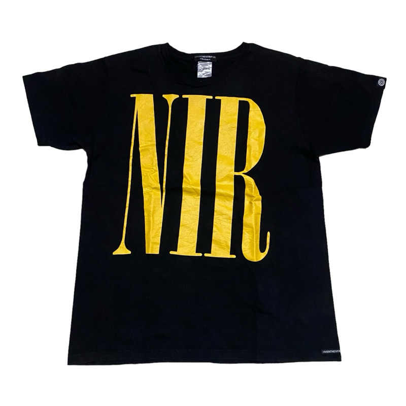 Overthestripes nirvana font tee