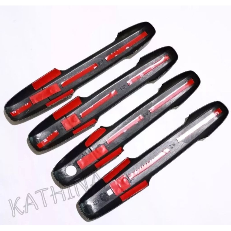 Cover handle pintu mobil ayla 2023 karbon