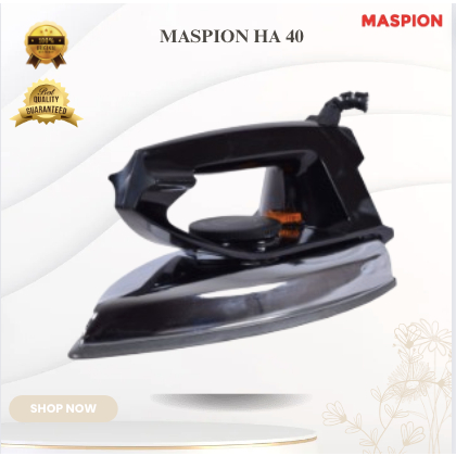 MASPION SETRIKA HA 40 ORI TERMURAH/HA40/HA-40/HA40/MASPION SETRIKA ORI/MASPION SETRIKA BAHAN BESI