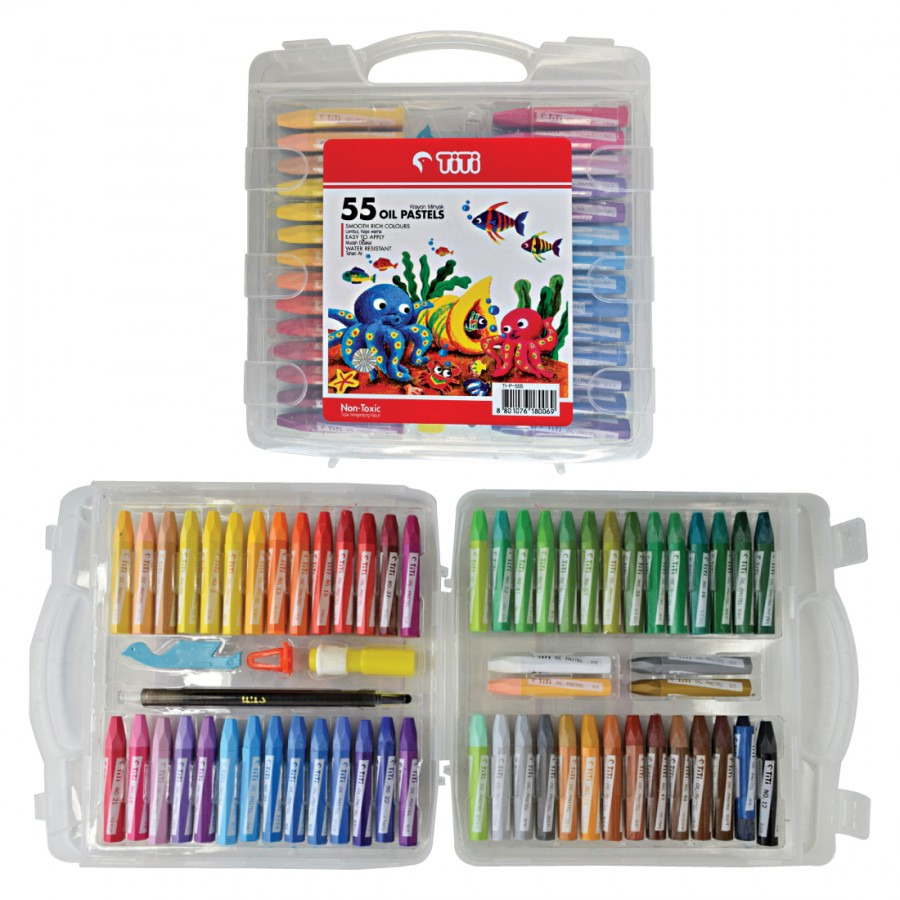 

Crayon Joyko 36 48 55 Warna / Krayon Minyak Oil Pastel / Crayon Krayon Set / Joyko, Oil Paste Ti-P