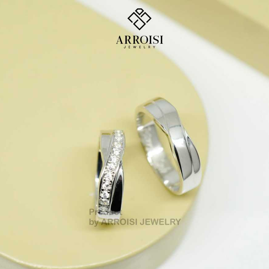 Cincin Couple Emas Dan Palladium