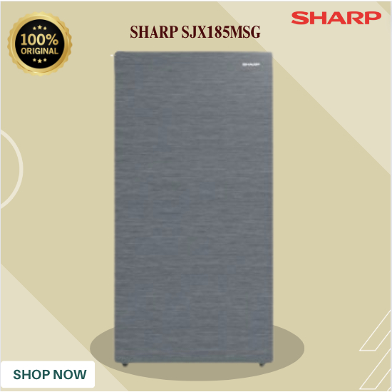 KULKAS SHARP 1 PINTU SJX185MSG 128L/SJX-185MSG/SJX 185MSG/SHARP KULKAS 1 MURAH ORIGINAL BERGARANSI