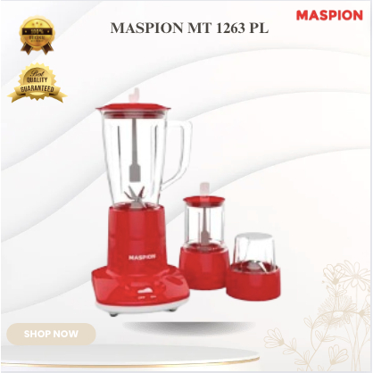 MASPION BLENDER 3 IN 1 MT 1263 PL 1Liter/MT1263PL/MT 1263 PL/MT-1263PL/MASPION BLENDER 3 IN 1