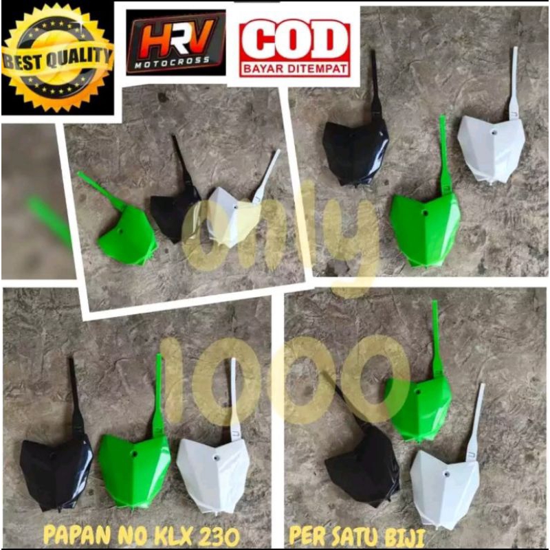 PAPAN NOMER KLX 140 KLX 230 PAPAN NOMOR KLX 140 KLX 230 COVER NOMER KLX 140 KLX 230 PAPAN STARS KLX 