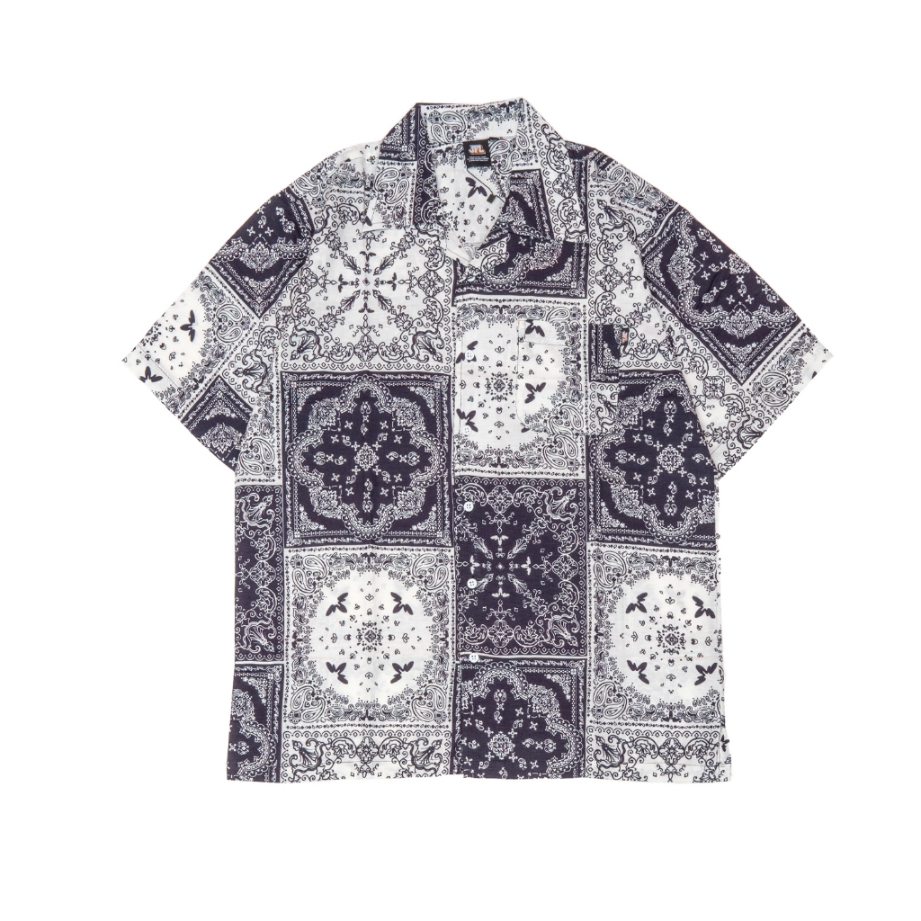 Archie Paisley Shirt White Jackersfield Kemeja Rayon Pria 100%