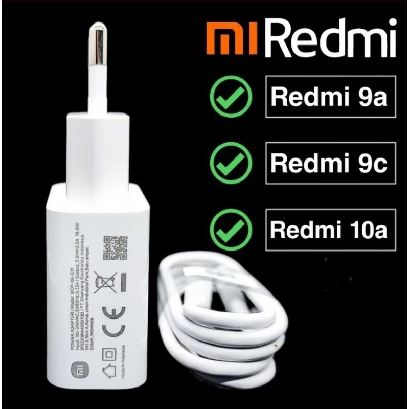 Charger Cas Xiaomi Redmi Original 100% , Hp 6A, 6 Pro, Note 6 Pro, 7A, 9A, 9C, 10A