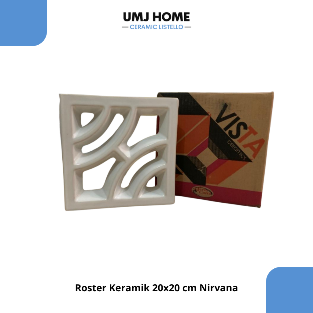 Roster keramik 20x20 cm/ loster keramik 20x20 cm/ lubangan angin 20x20 cm nirvana sin-gres