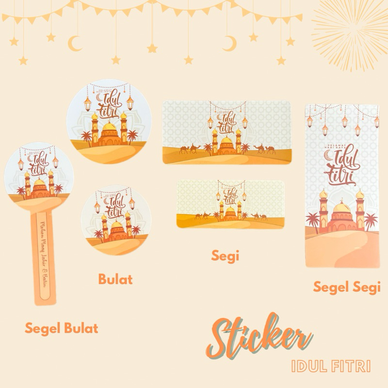 

Stiker parsel lebaran stiker toples isi 10