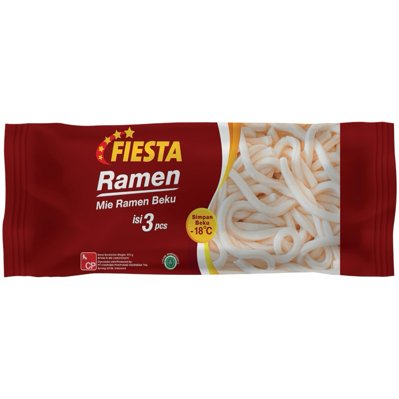 

FIESTA Ramen Beku Isi 3 Bungkus + Bumbu 570 Gram