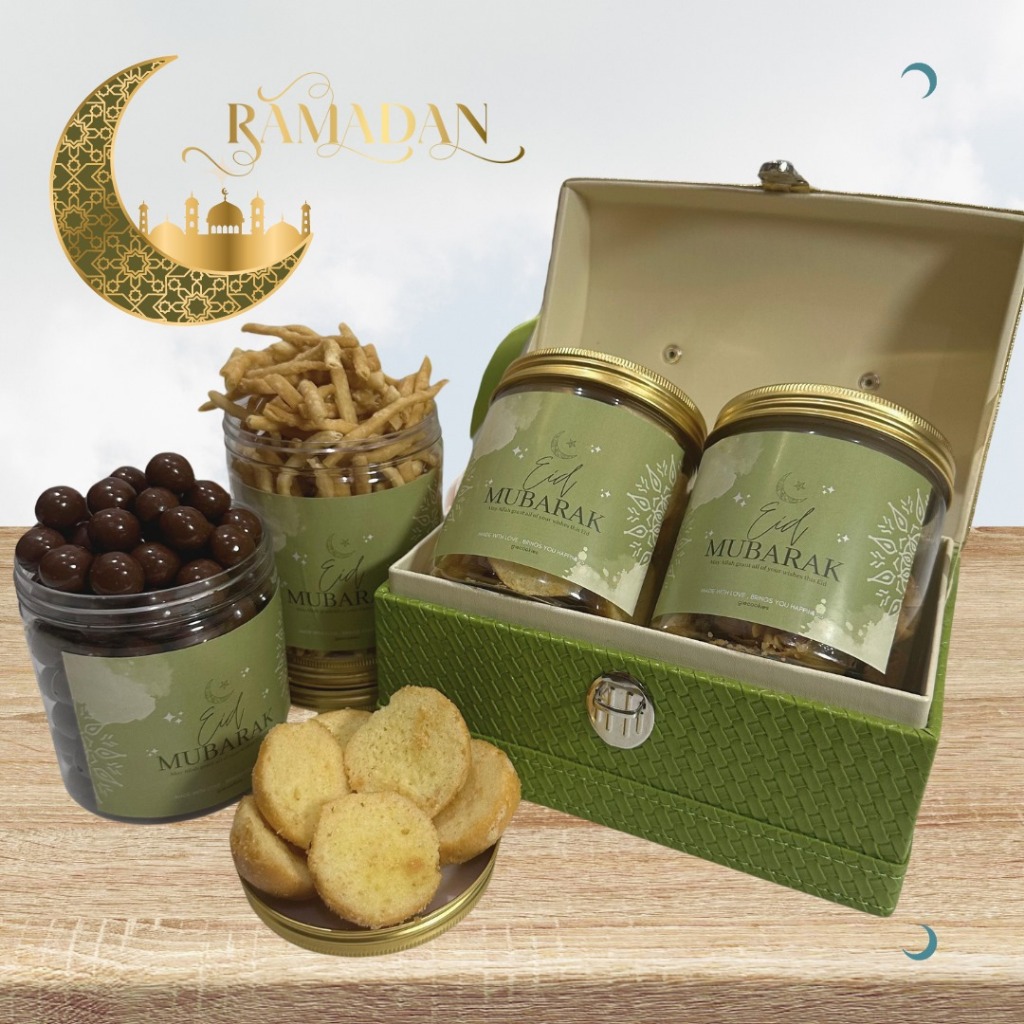 

HAMPERS ISI 2 KUE KERING LEBARAN | PARCEL HANTARAN IDUL FITRI | PREMIUM HOMEMADE COOKIES