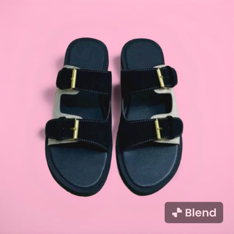 sandal wanita dr Martin lotso hitam cream free box