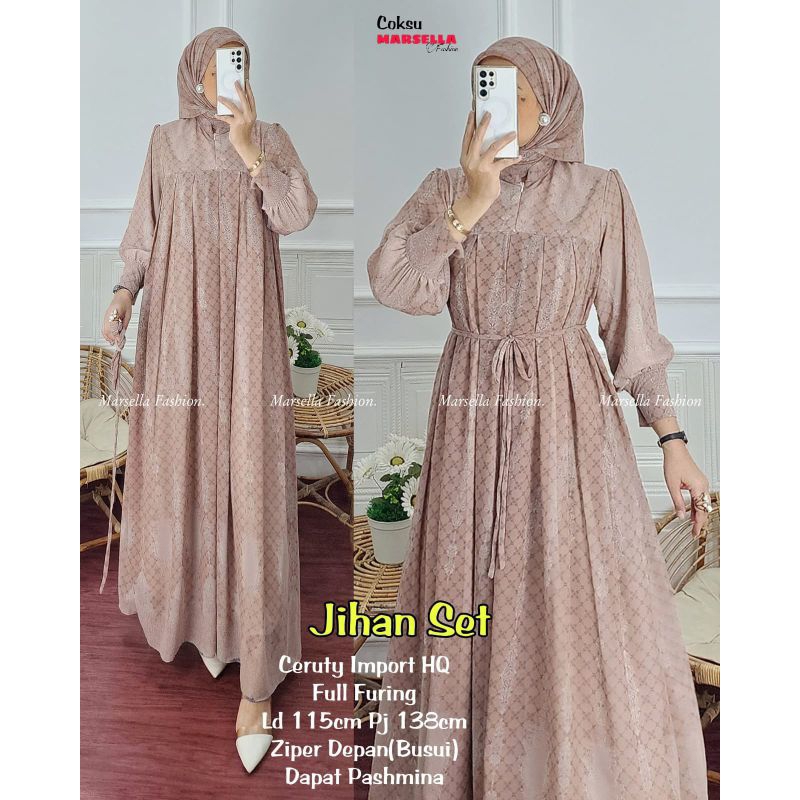 Jihan Setelan Ceruty Terbaru Marsella