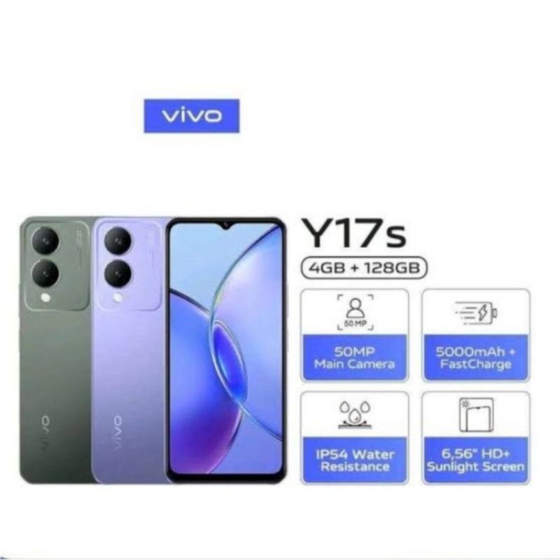 HP VIVO Y17S 4/128 GB - VIVO Y17 S RAM 4GB ROM 128GB GARANSI RESMI