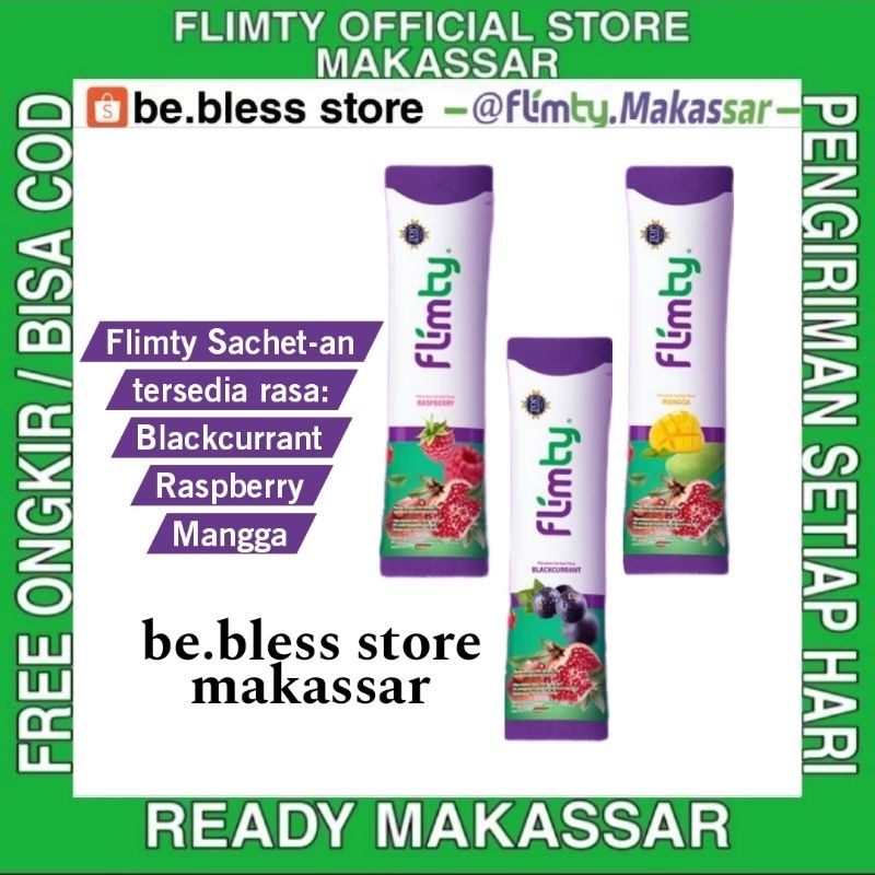 Flimty Fiber 1 Bungkus Sachet  minuman herbal minuman detox  ready Makassar