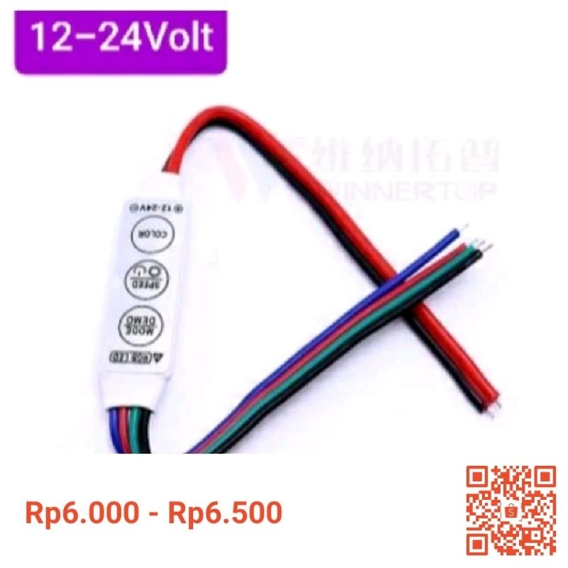 modul lampu LED strip RGB,modul gril,4kabel 4 pin 5-24 volt
