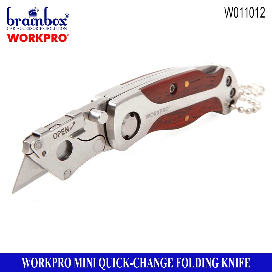 

Workpro W011012 Mini Quick Chang Folding Knife Cutter Pisau Lipat